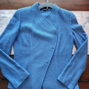 St John Moto Blue Jacket/Blazer sz 4